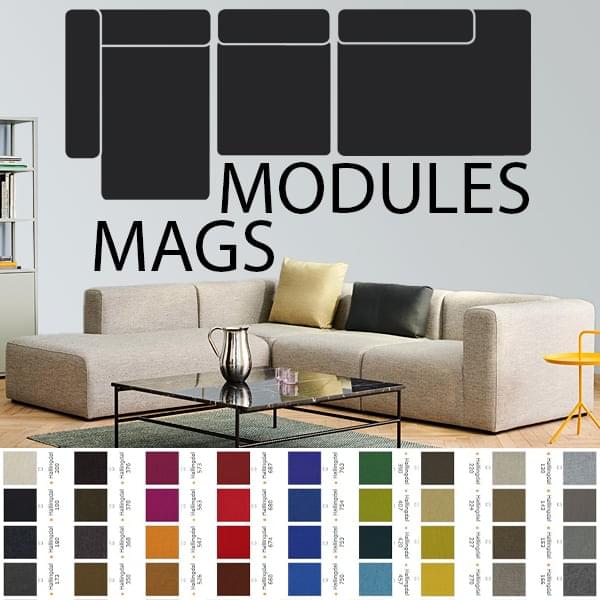 rangement salon moderne, mobilier blanc laqué et tapis shaggy